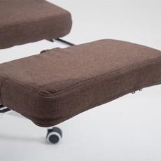 Kancelárske kreslo Byron, textil, hnedá - 8
