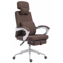 Kancelárske kreslo Byron, textil, hnedá