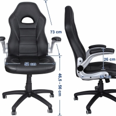 Kancelářské křeslo Gasol, černá - 4