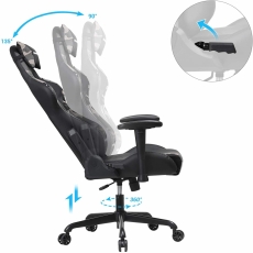 Kancelářské křeslo Ines, černá / maskáč - 3