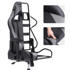 Kancelárske kreslo Ines, čierna/sivá - 4