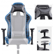 Kancelárske kreslo Ines, čierna/sivá - 5