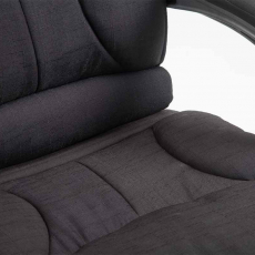 Kancelárske kreslo Iowa, textil, čierna - 8