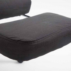 Kancelárske kreslo Iowa, textil, čierna - 9