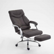 Kancelárske kreslo Iowa, textil, tmavo šedá - 5