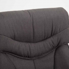 Kancelárske kreslo Iowa, textil, tmavo šedá - 6