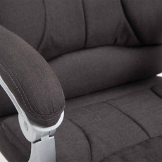 Kancelárske kreslo Iowa, textil, tmavo šedá - 7