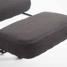 Kancelárske kreslo Iowa, textil, tmavo šedá - 8