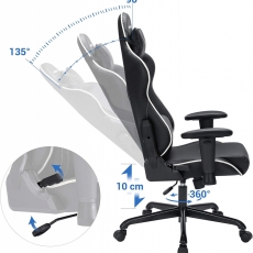 Kancelářské křeslo Irma, černá  - 5