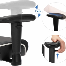 Kancelárske kreslo Irma, čierna - 6