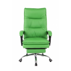 Kancelárske kreslo Power, syntetická koža, zelená