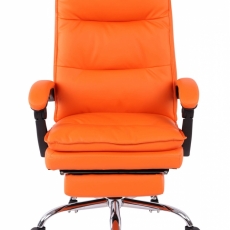 Kancelářské křeslo Power, syntetická kůže, oranžová - 1
