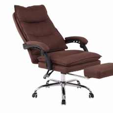 Kancelárske kreslo Power, textil, hnedá - 4