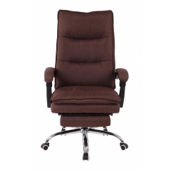 Kancelárske kreslo Power, textil, hnedá