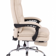 Kancelárske kreslo Power, textil, krémová - 2