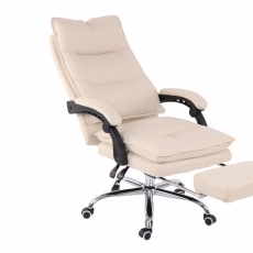 Kancelárske kreslo Power, textil, krémová - 4