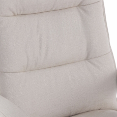Kancelárske kreslo Power, textil, krémová - 5