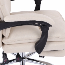 Kancelárske kreslo Power, textil, krémová - 6