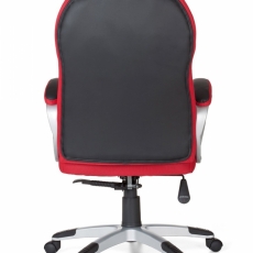 Kancelářské křeslo Racer, syntetická kůže, černá/červená - 6
