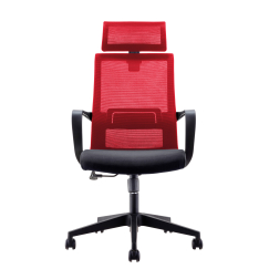 Kancelárske kreslo Smart HB, textil, červené