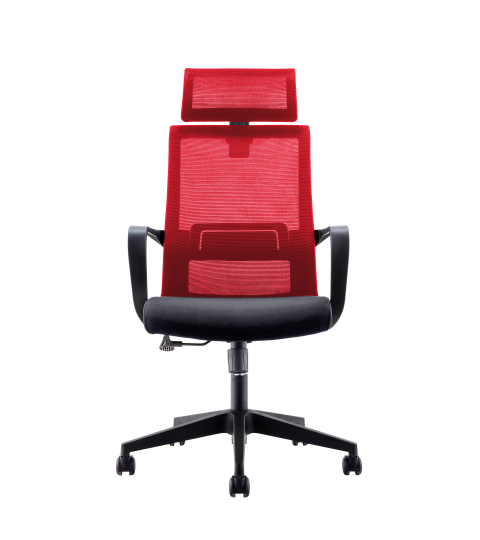 Kancelárske kreslo Smart HB, textil, červené