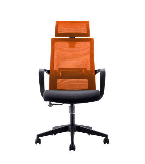 Kancelárske kreslo Smart HB, textil, oranžová