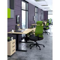 Kancelářské křeslo Smart HB, textil, zelená - 5