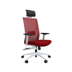 Kancelárske kreslo Snow HB, textil, červené