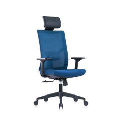 Kancelárske kreslo Snow HB, textil, tmavomodrá farba