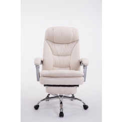 Kancelárske kreslo Troy, textil, krémová