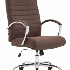 Kancelářské křeslo Valais, textil, hnědá - 1