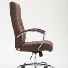 Kancelářské křeslo Valais, textil, hnědá - 3