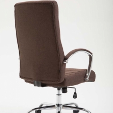 Kancelářské křeslo Valais, textil, hnědá - 4