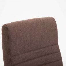 Kancelářské křeslo Valais, textil, hnědá - 5