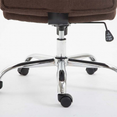 Kancelářské křeslo Valais, textil, hnědá - 9