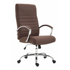 Kancelářské křeslo Valais, textil, hnědá
