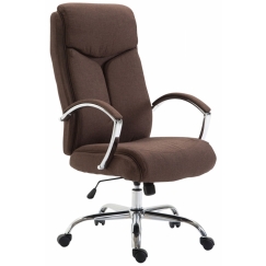 Kancelárske kreslo Vaud, textil, hnedá
