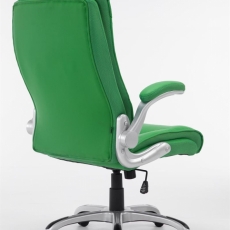 Kancelárske kreslo Villach, syntetická koža, zelená - 3