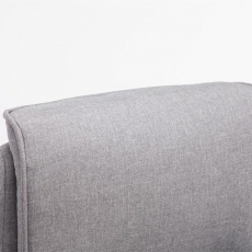 Kancelářské křeslo Villach, textil, světle šedá - 5