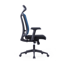 Kancelářské židle Brixxen HB, textil, černá / modrá - 3