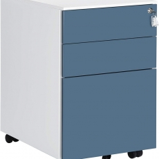 Kancelársky kontajner Demet, 55 cm, biela/modrá - 1