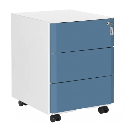 Kancelářský kontejner Bulut, 53 cm, bílá / modrá - 1