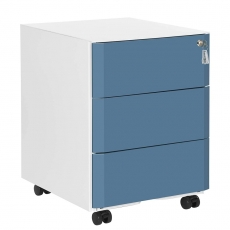 Kancelářský kontejner Bulut, 53 cm, bílá / modrá - 1