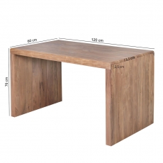 Kancelársky stôl Boha, 120 cm, masív agát - 3