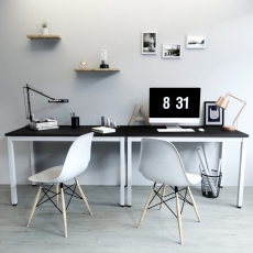 Kancelársky stôl Dolly, 120 cm, biela/čierna - 4