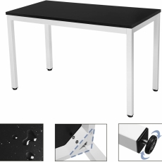 Kancelársky stôl Dolly, 120 cm, biela/čierna - 6