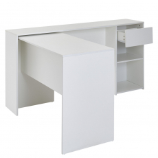 Kancelársky stôl Renol, 145 cm, biela - 8