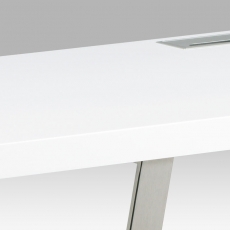 Kancelársky stôl Roland, 140 cm, biela/nikel - 8