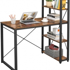 Kancelársky stôl Stella, 120 cm, hnedá/čierna - 1