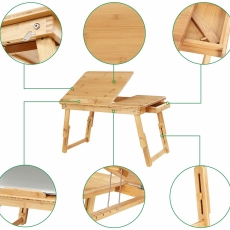 Kancelársky stôl Victor, bambus - 8